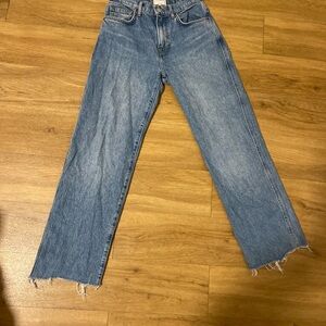 Reformation Light Blue Straight Leg Jeans